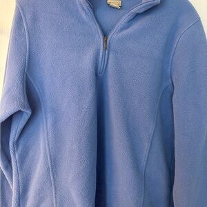 L.L. Bean Light Blue Fleece Top